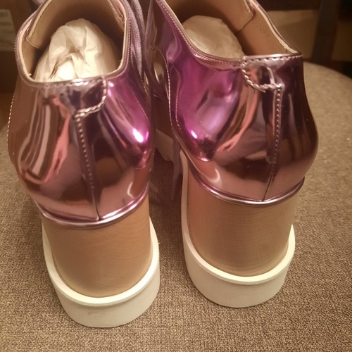 STELLA MCCARTNEY Elyse mirrored faux leather platform sneakers - MISMATCH SIZE - Picture 5 of 10