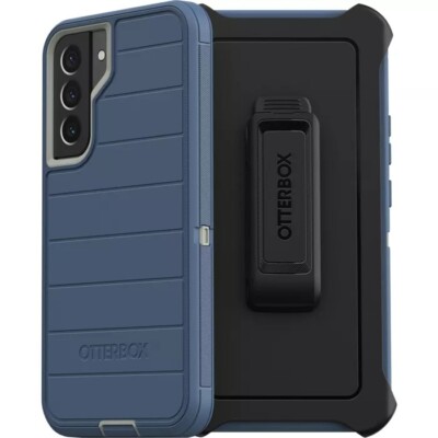 OtterBox Galaxy S22+ Defender Series Case - FORT BLUE, rugged & durable, with