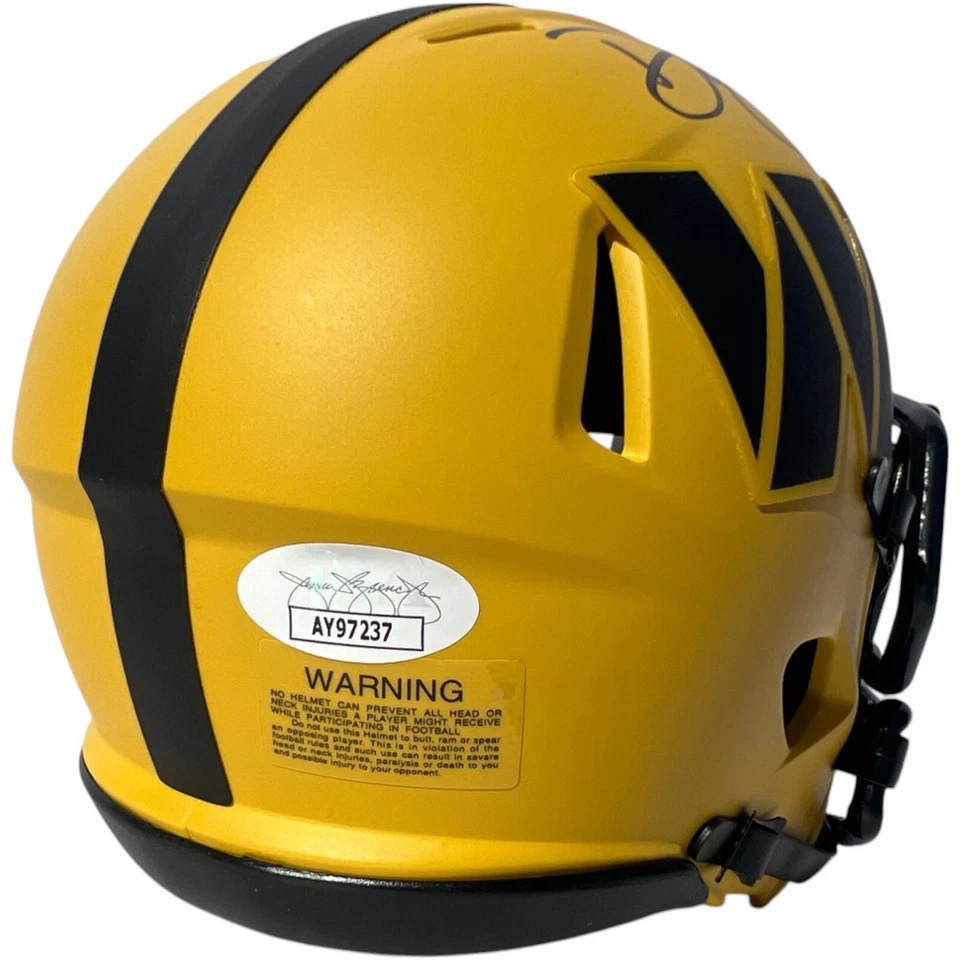 DAN QUINN SIGNED WASHINGTON COMMANDERS RAVE FOOTBALL MINI HELMET JSA - Image 2 of 3