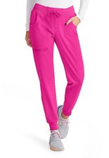 Heart Soul Scrubs Low Rise Jogger Scrub Pant HS030 FLMH Flamingo Free Shipping