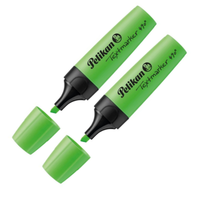 2 X Pelikan Textmarker Leuchtmarker Highlighter 490 Marker 2 - 5 Mm, GrüN