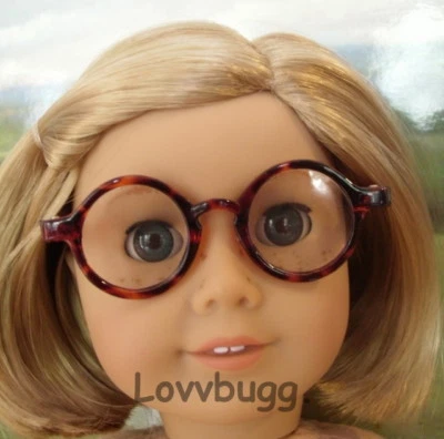 Round Tortoise Eye Glasses for American Girl 18" Doll Accessory FREESHIP ADDS!