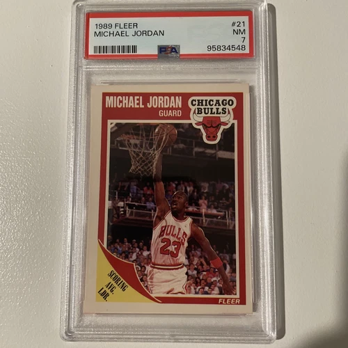 Michael Jordan 1989 Fleer #21 PSA 7 NM