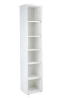 Regal Wandregal BüCherregal Standregal Aktenregal 6 FäCher Weiß Hochglanz