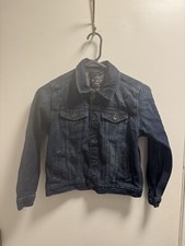 THE CHILDRENS PLACE Girls Size Medium 7-8 Denim Blue Jean Trucker Jacket