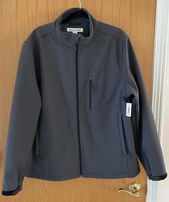 Amazon Essentials Men's Water-Resistant Softshell Jacket XL Dark Grey NWT