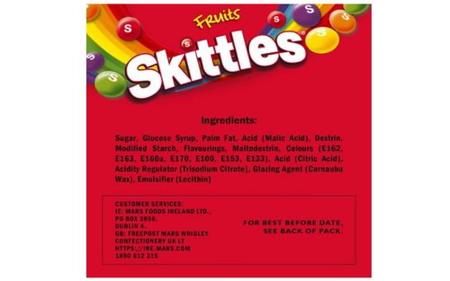 Skittles Giants Vegan Sweets, Fruit Flavoured Sharing Bag - Picture 3 of 4