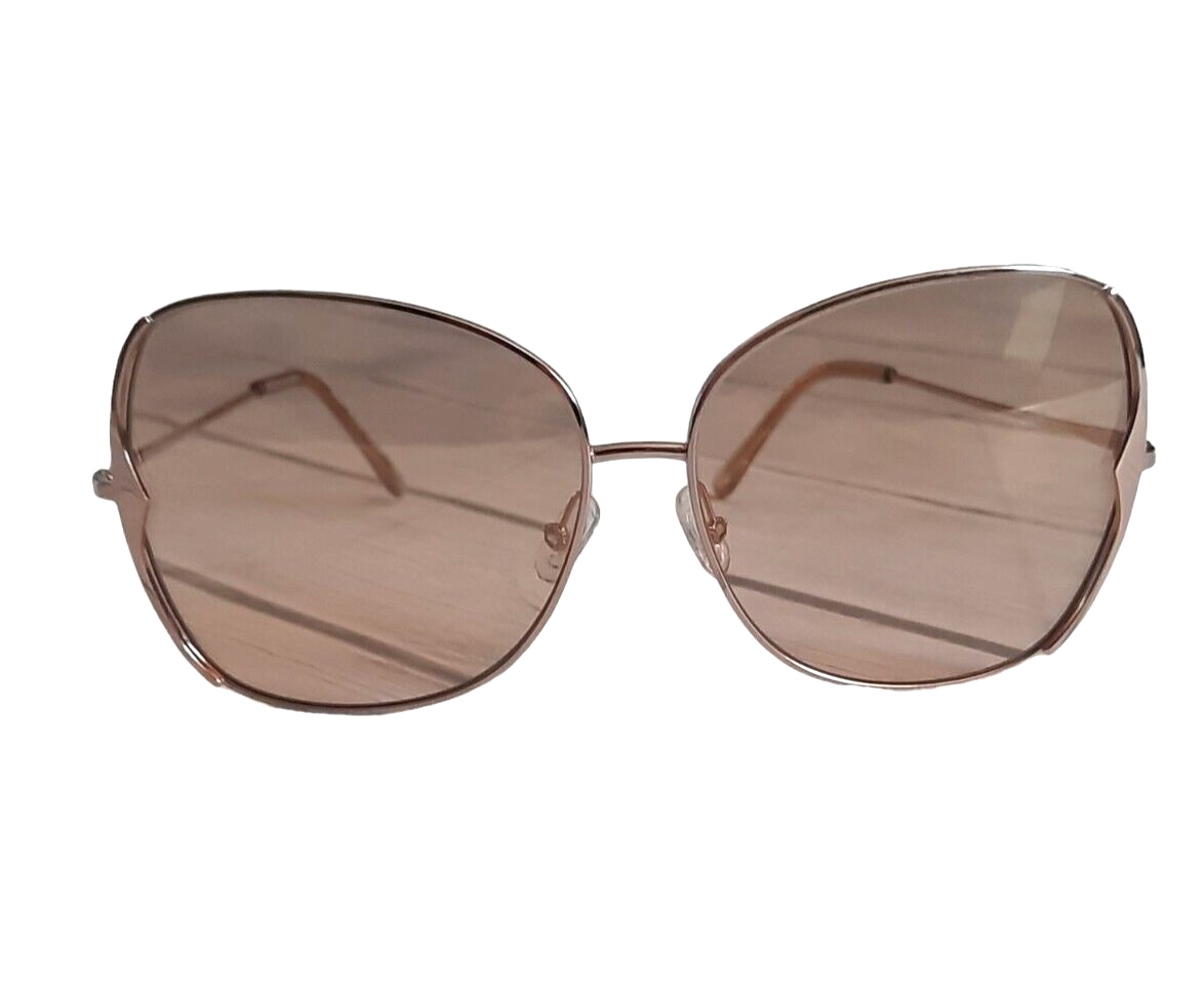 BCBG Rose Gold/Brown Oversize Sunglasses | eBay
