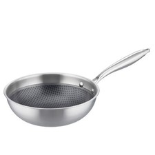 GSW Sauteuse INOXXA BLACK Mini-Wok sigillante antiaderente senza PFAS struttura a nido d'ape