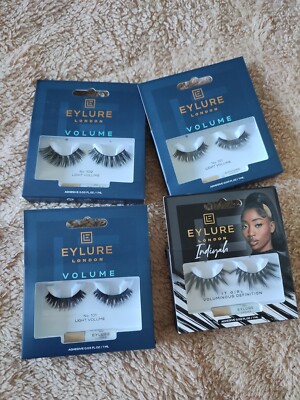Eylure Falsche Wimpern Konvolut 4 Stück inkl. Indiyah It Girl Lashes