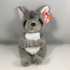 Ty Beanie Baby Bellies - WILFRED the French Bulldog (6 inch) Stuffed Plush MWMTs