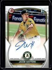 2023 Bowman Jacob Watters Auto 1st Prospect Autograph Paper Parallel Signature