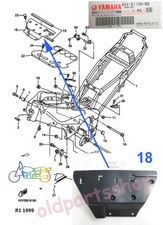 Yamaha YZF-R1 Frame Cover 1998-2001 OEM Genuine YZF R1 Holder Cap 4XV-2117M-00