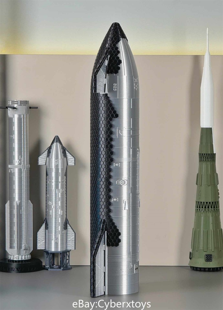 1:96 SpaceX Starship Rocket Model Inner Detail with LOX