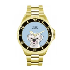 Toff London TLWL-5191 Mens White Boxer Dog Head Watch