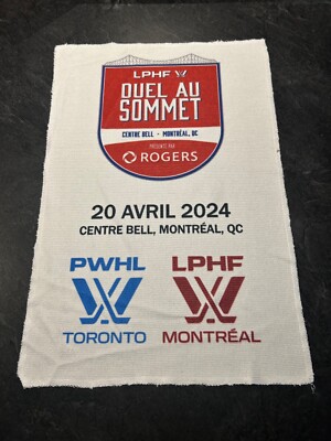 PWHL Duel Au Sommet Towel Toronto vs Montreal 1rst Game At The Bell Center