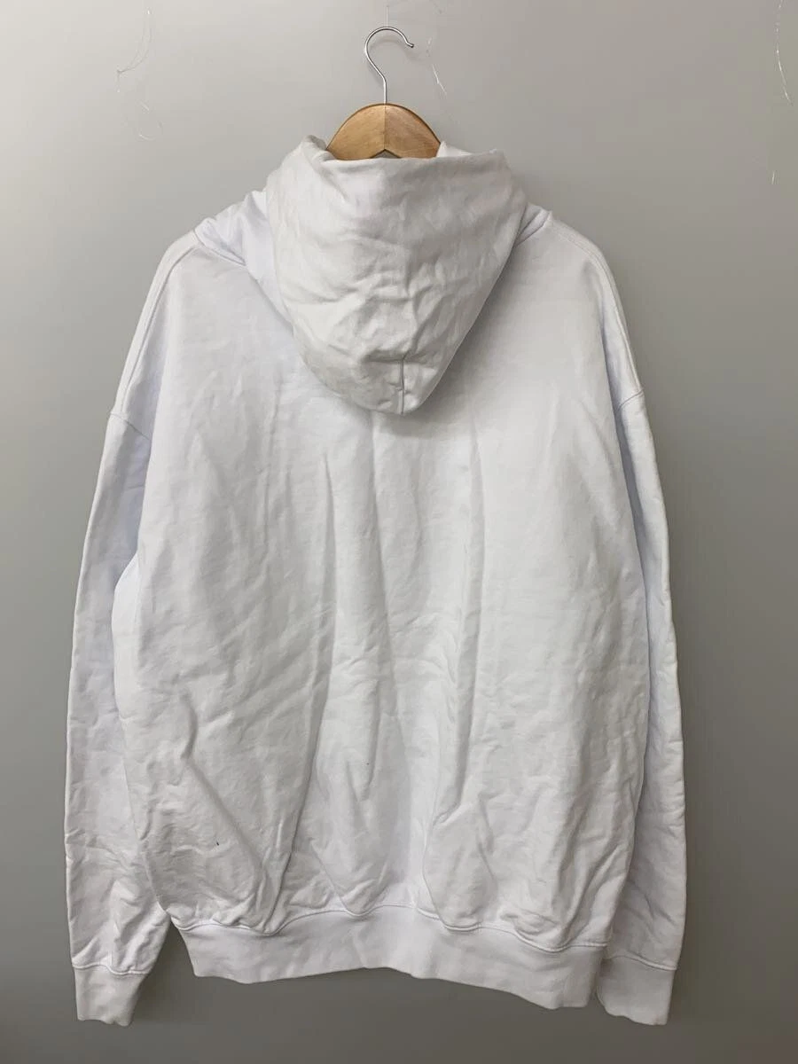 Felpa con cappuccio Maison Margiela 22AW calendario logo ricamato L cotone bianco usata