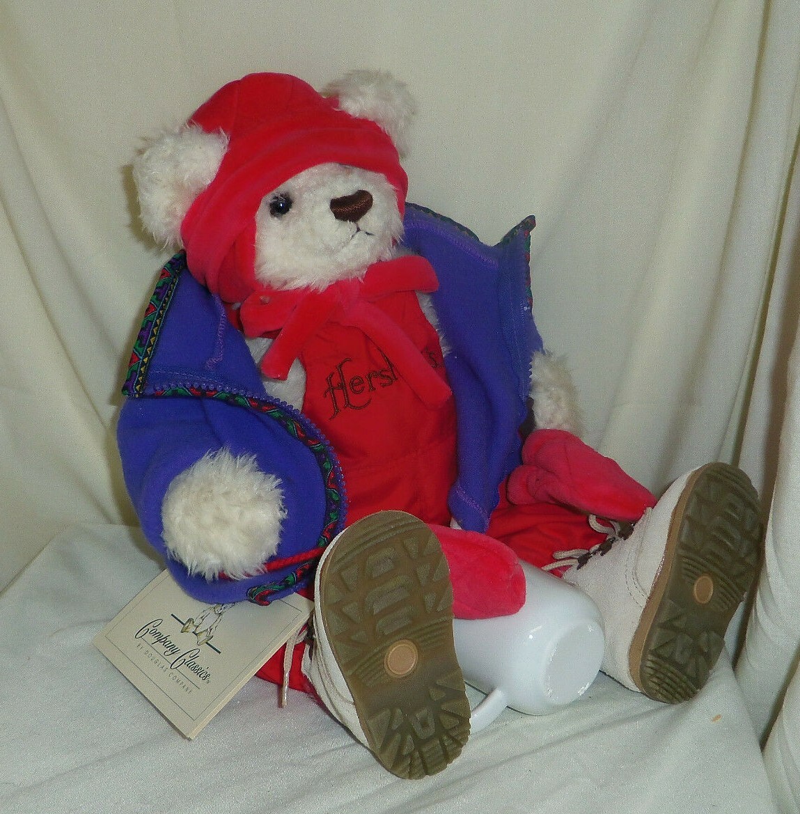 Hersheys retired Douglas Company Classics 14in teddy bear and logo