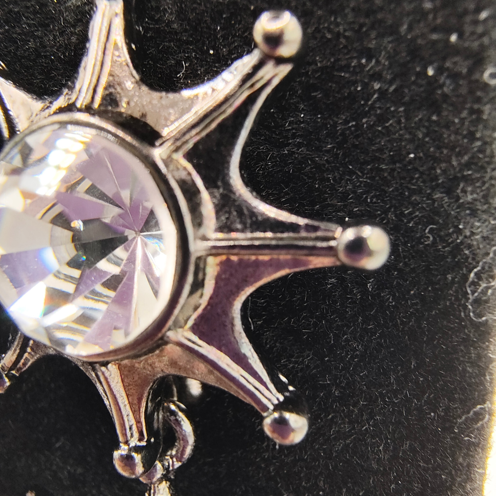 Hutton Wilkinson Earrings Rhinestone Starburst St… - image 10