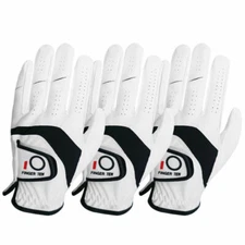 White Golf Gloves Men 3/6 Packs Left/Right Mdeium Large Leather All Weather Grip