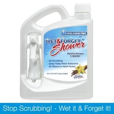 Weekly Shower Cleaner Vanilla Scent No Scrub Soap Scum Mold Stain Remover 64oz