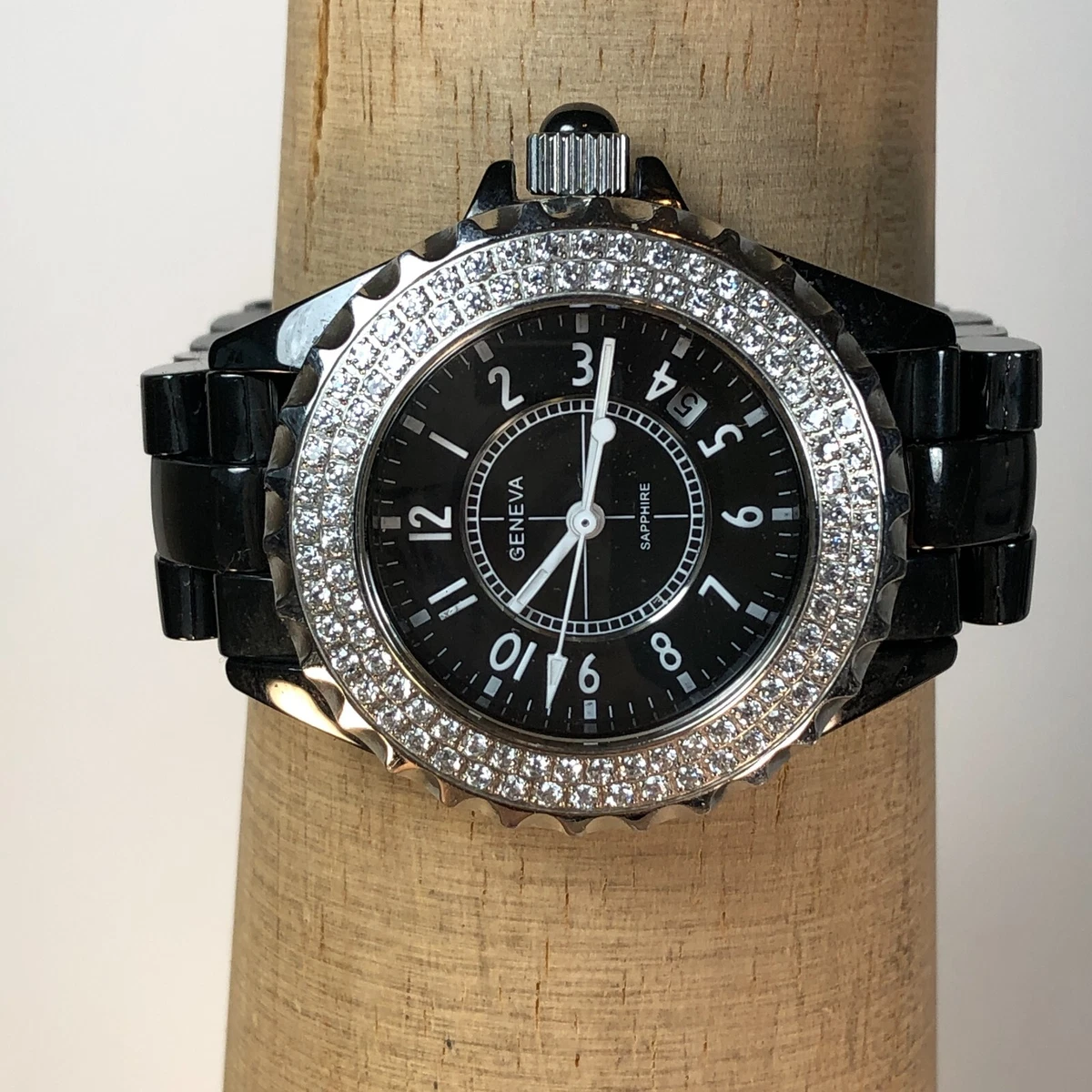 Geneva sapphire crystal watch sale