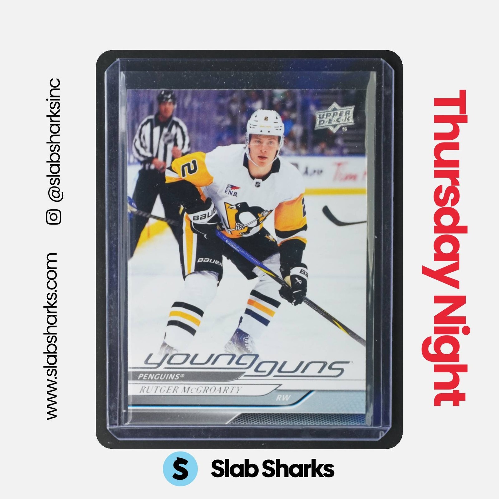 2024 UPPER DECK #474 RUTGER MCGROARTY YOUNG GUNS RC ROOKIE