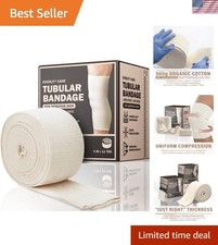 Vendaje de soporte tubular elástico de mezcla de algodón 560D | Sin látex, extra grueso...