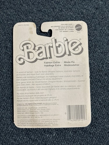 Vintage Mattel 1984 Barbie Fashion Extras Shoes 8 Pairs 9121 New Sealed - Picture 2 of 2