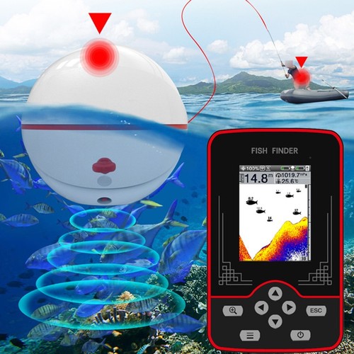 Fish Finder with Wireless Functionality and 60m Depth Display for Anglers - Picture 10 of 24