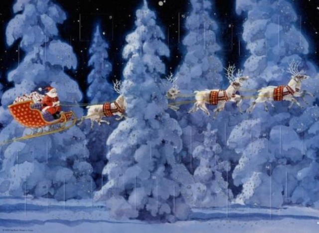 Twas the Night Before Christmas: Advent Calendar by Ted Rand (Calendar)