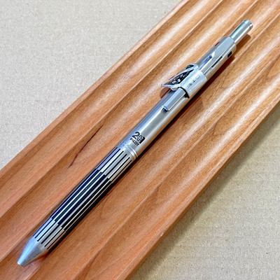 Pilot 2+1 Multi-function Pen Etched Black Stripe Motif #3 Made in Japan