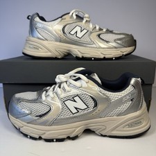 New Balance 530 GR530KA Grey Silver Boys 5Y Women 6.5 Running Shoes NIB 2024