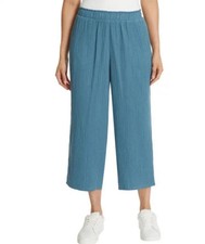 Jessica Simpson Women's Gauze Ankle Pants, Blue, Size: XL, New