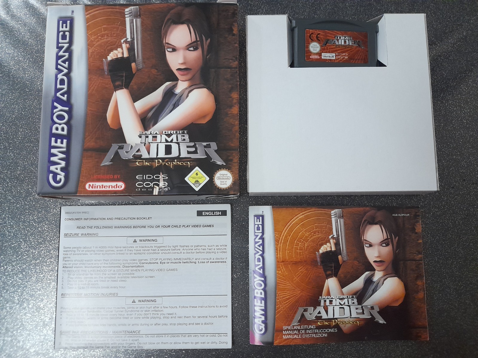 tomb raider the prophecy nintendo game boy advance GBA complet en boite EUR 🇪🇺