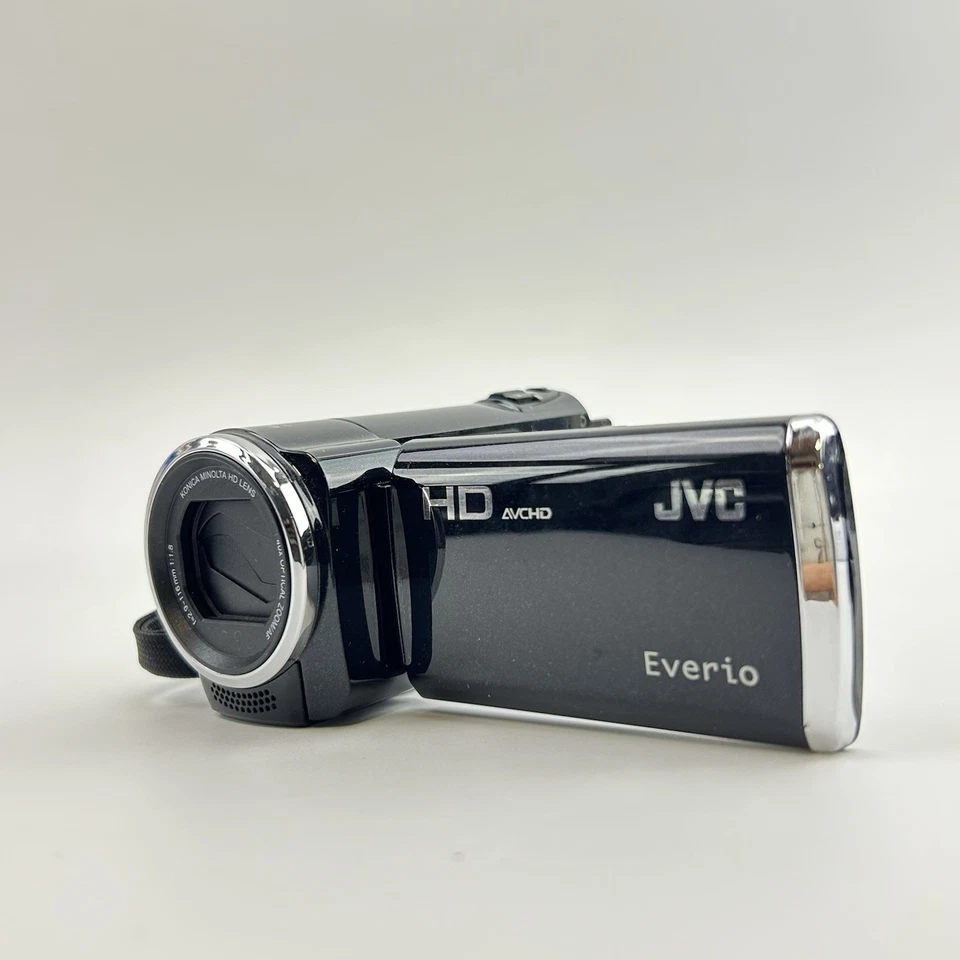 JVC Everio HD Camcorder | AVCHD Videokamera | ungetestet | Schwarz Retro Kamera - Bild 2 von 4