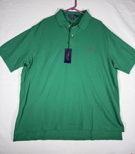 NWT Ralph Lauren Polo Shirt Men's 2XB Big Green Mesh Short Sleeve Pony VTG