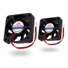 Icstation 2 PCS Brushless DC Cooling Fan 50mm x 50mm x 10mm, 5010 12V 2 Pin 0...