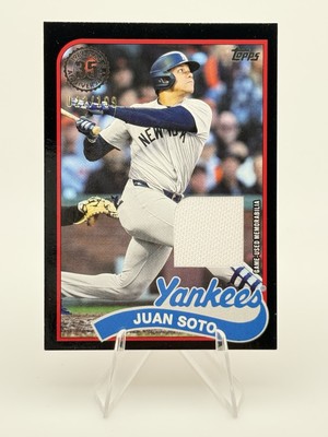 2024 Topps Update Juan Soto Black 1989 Topps Relic Patch Jersey Match #22 /199