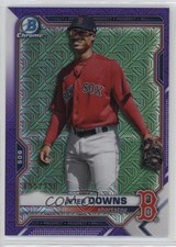 2021 Bowman Chrome Prospects Mega Box Purple Mojo Refractor /250 Jeter Downs 0q3