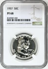 1957 FRANKLIN HALF DOLLAR PROOF NGC PF68