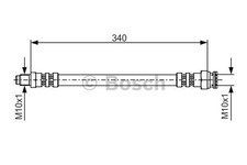 BOSCH Bremsschlauch vorne links oder rechts für MERCEDES-BENZ