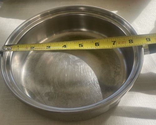 Vintage Vita Craft 3309 Stainless Steel 8.5" Skillet With Lid Heavyweight USA - Picture 8 of 9