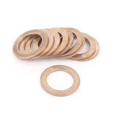 10pcs 16mmx24mmx1.5mm Copper Flat Washer  Line Seal Fasteners