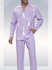 Men's Outfit 2 Piece Set Shirt Pants Suit PLUS SIZE BIG 3XL