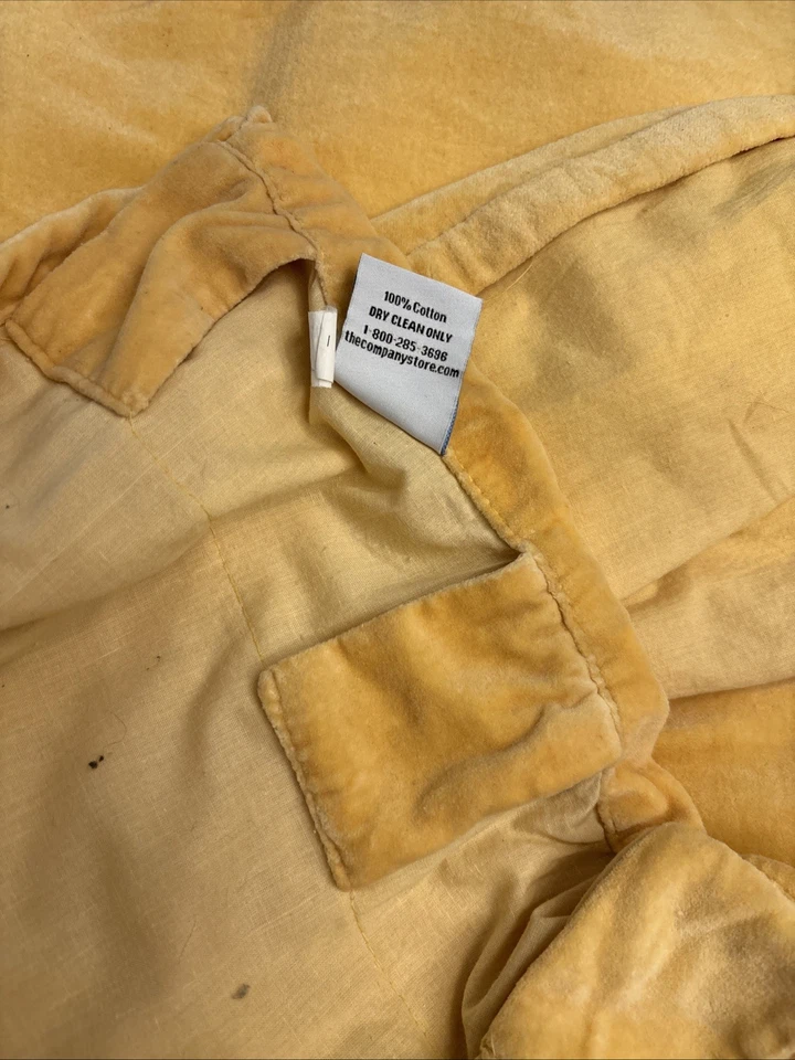 Cortinas amarillas doradas The Company Store CUATRO (4) paneles 50*105 (dobladillo desde 120) Foto 4 de 4