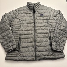 Patagonia Ultralight Jacket Womens XL Gray Goose Down Puffer Quilted Outdoor