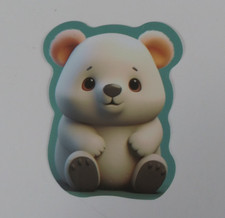 Colorful Adorable Baby Bear Sticker 2.18" x 1.75" D 