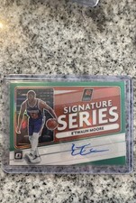 2020-21 Panini Donruss Optic - Signature Series E'Twaun Moore #SS-ETM Green...