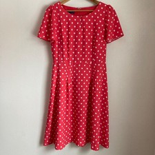 Talbots RSVP women's polkadot dress size 4 preowned